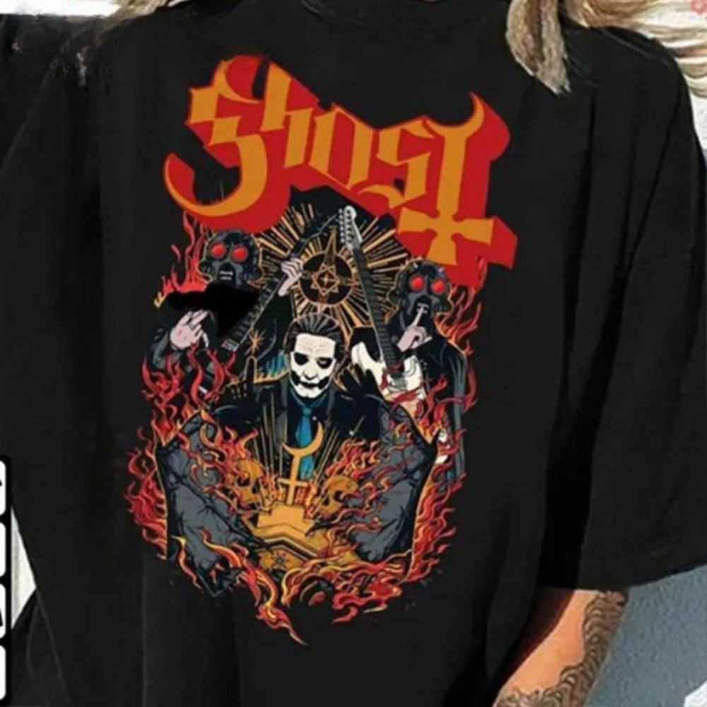 Ghost  Shirt Metal Ghost Band Unisex